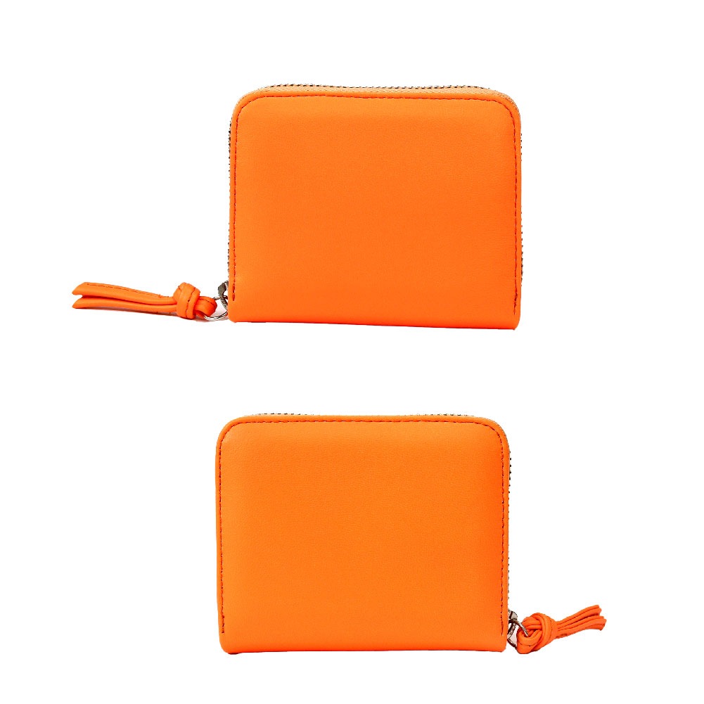 SALE 20%OFF perche ペルケ ジャバラカードウォレット ミニ財布 レディース  財布 二つ折り 二つ折り財布 アンビリオン 蛍光レザーストラップ付き 革 レザー 本革 牛革 08-06-04010