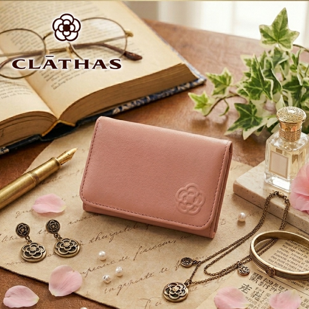 クレイサス CLATHAS カードケース 名刺入れ ワッフル レディース 本革 通勤 190322