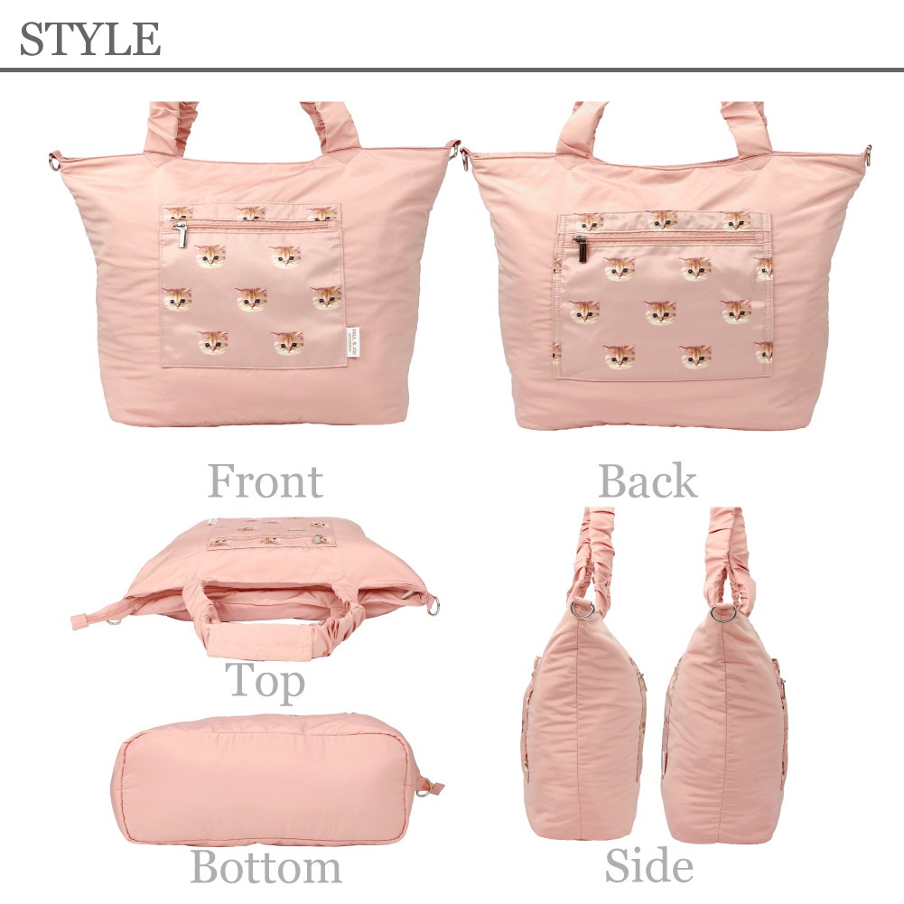 ポールアンドジョー ポール&ジョー PAUL&JOE トートバッグ レディース ポルジョ ブランド トラベルトート ショルダーバッグ トラベル 旅行 修学旅行 国内 日帰り 1泊 2泊 女子 小学生 中学生 高校生 猫 ヌネット pja-b1343【9月2日から順次発送】