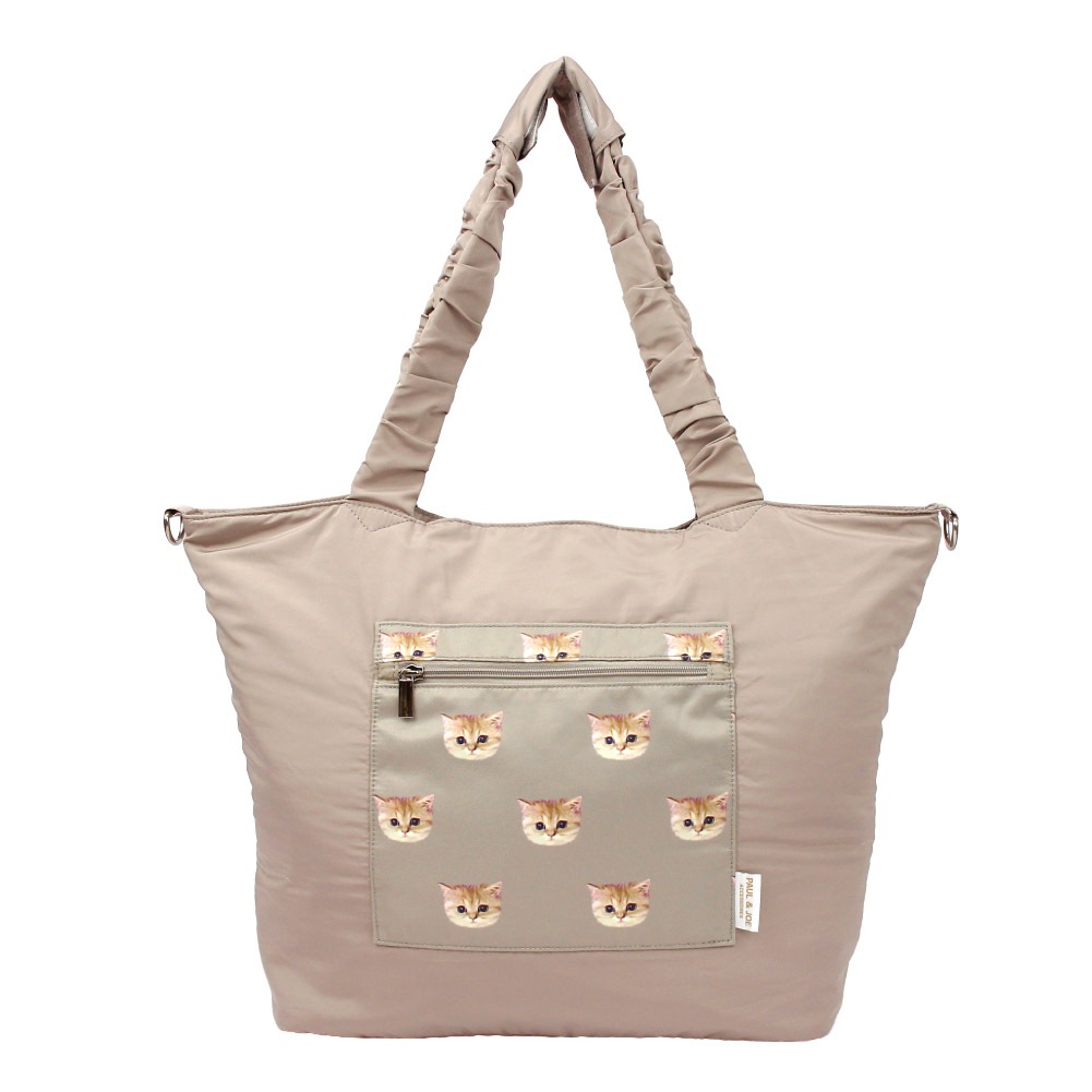 ポールアンドジョー ポール&ジョー PAUL&JOE トートバッグ レディース ポルジョ ブランド トラベルトート ショルダーバッグ トラベル 旅行 修学旅行 国内 日帰り 1泊 2泊 女子 小学生 中学生 高校生 猫 ヌネット pja-b1343【9月2日から順次発送】