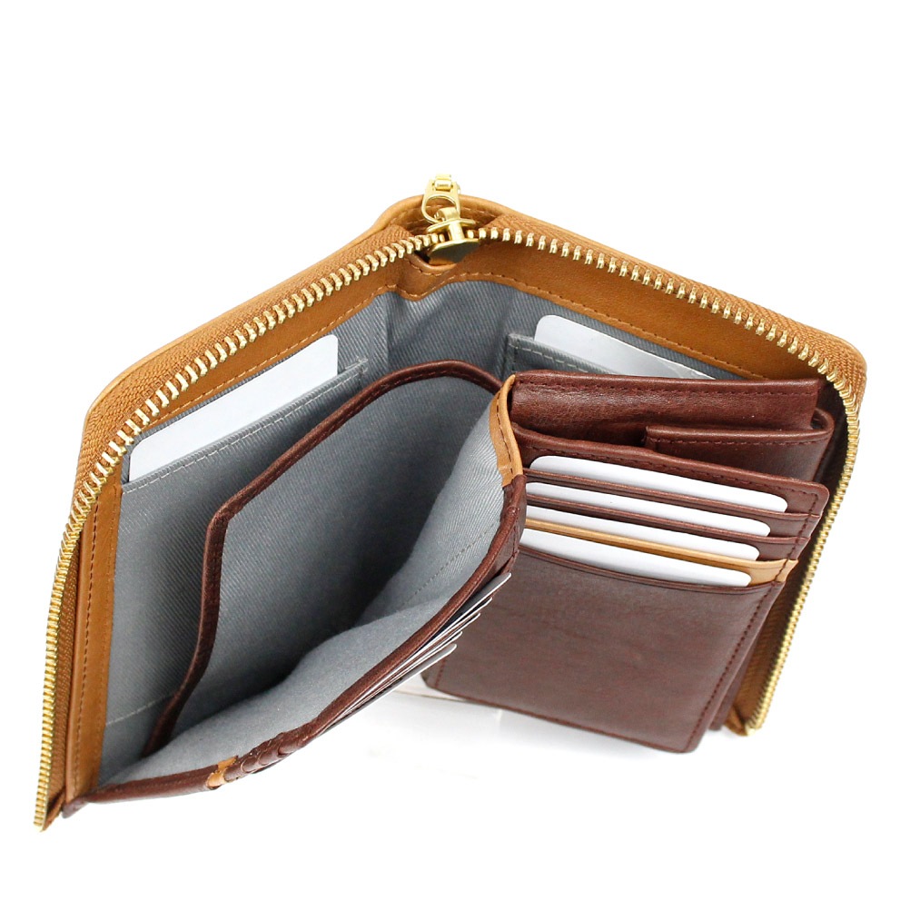 COMPLETE PLUS コンプリートプラス  二つ折り財布 財布 ブランド メンズ 革 グリーン 緑 本革 牛革 レザー 使いやすい 952-cp-2bg202