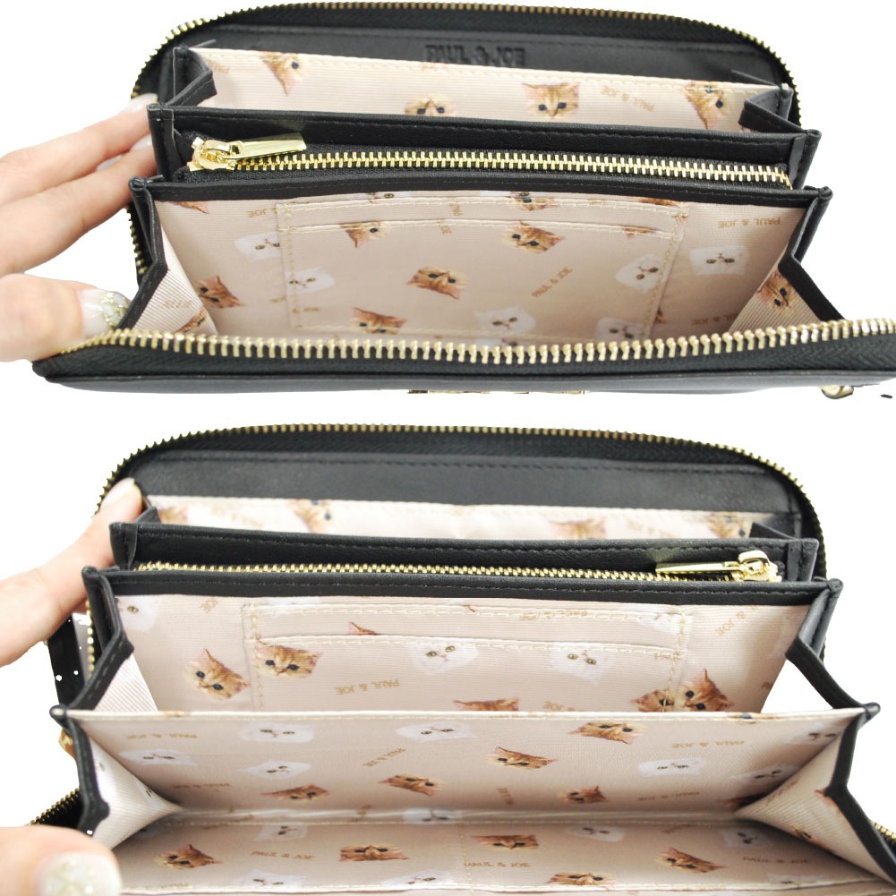 PAUL & JOE ACCESSOIRES ポール&ジョー ラウンドファスナー長財布 BIG