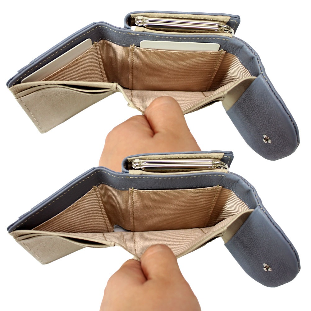 【Artisane josse】アルティザンヌ・ジョゼ 折り財布 ミニ財布 がま口 カードポケット 充実 コンパクト 財布 革 本革 レザー 牛革 スキミング防止 RFID ブランド レディース トリック2 trick2 927-aj-4e104s ミニがま口二つ折り財布