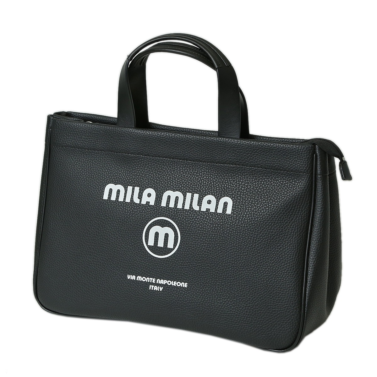 【良品】mila milan ミラ・ミラン コルソ ミニトートバッグ 黒 ミラ ミラン ミラミラン トートバッグ A4 バッグ メンズ