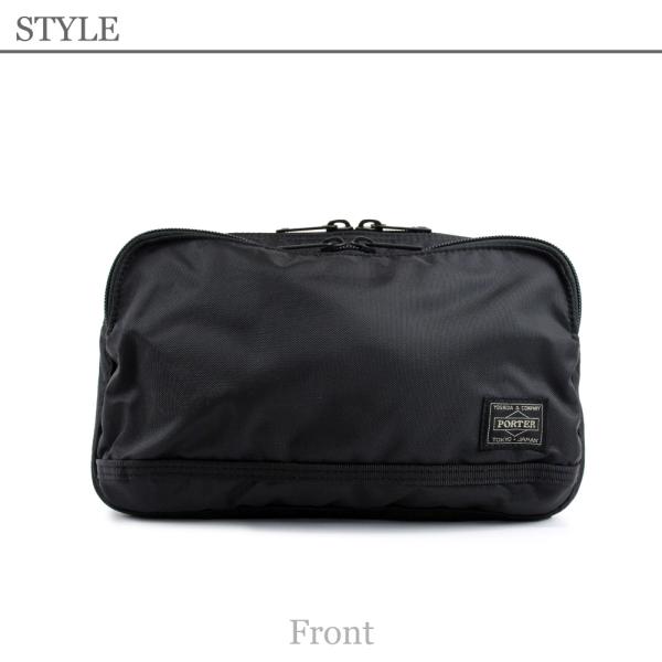 ポーター フラッシュ ウエストバッグ 689-05942 PORTER FLASH バッグ ボディバッグ メンズ ブランド コンパクト 無地 軽量 大人 撥水 日本製
