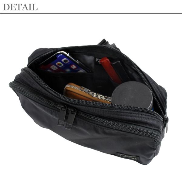 ポーター フラッシュ ウエストバッグ 689-05942 PORTER FLASH バッグ ボディバッグ メンズ ブランド コンパクト 無地 軽量 大人 撥水 日本製