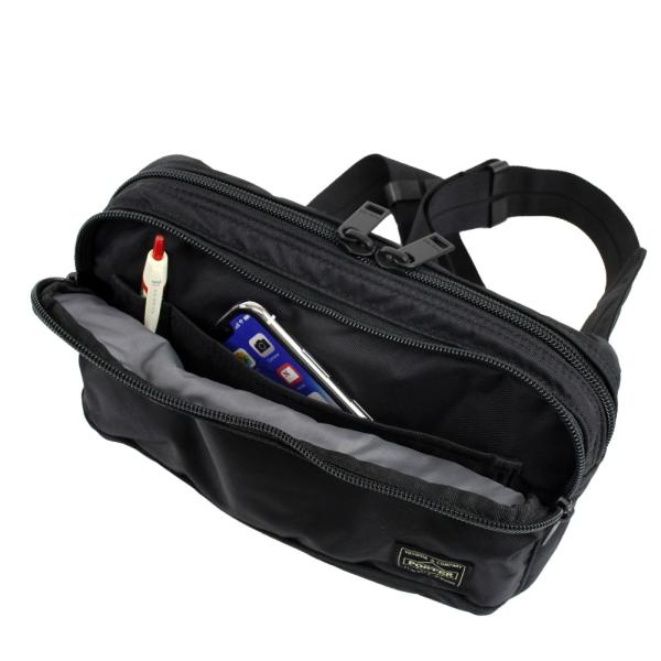 ポーター フラッシュ ウエストバッグ 689-05942 PORTER FLASH バッグ ボディバッグ メンズ ブランド コンパクト 無地 軽量 大人 撥水 日本製