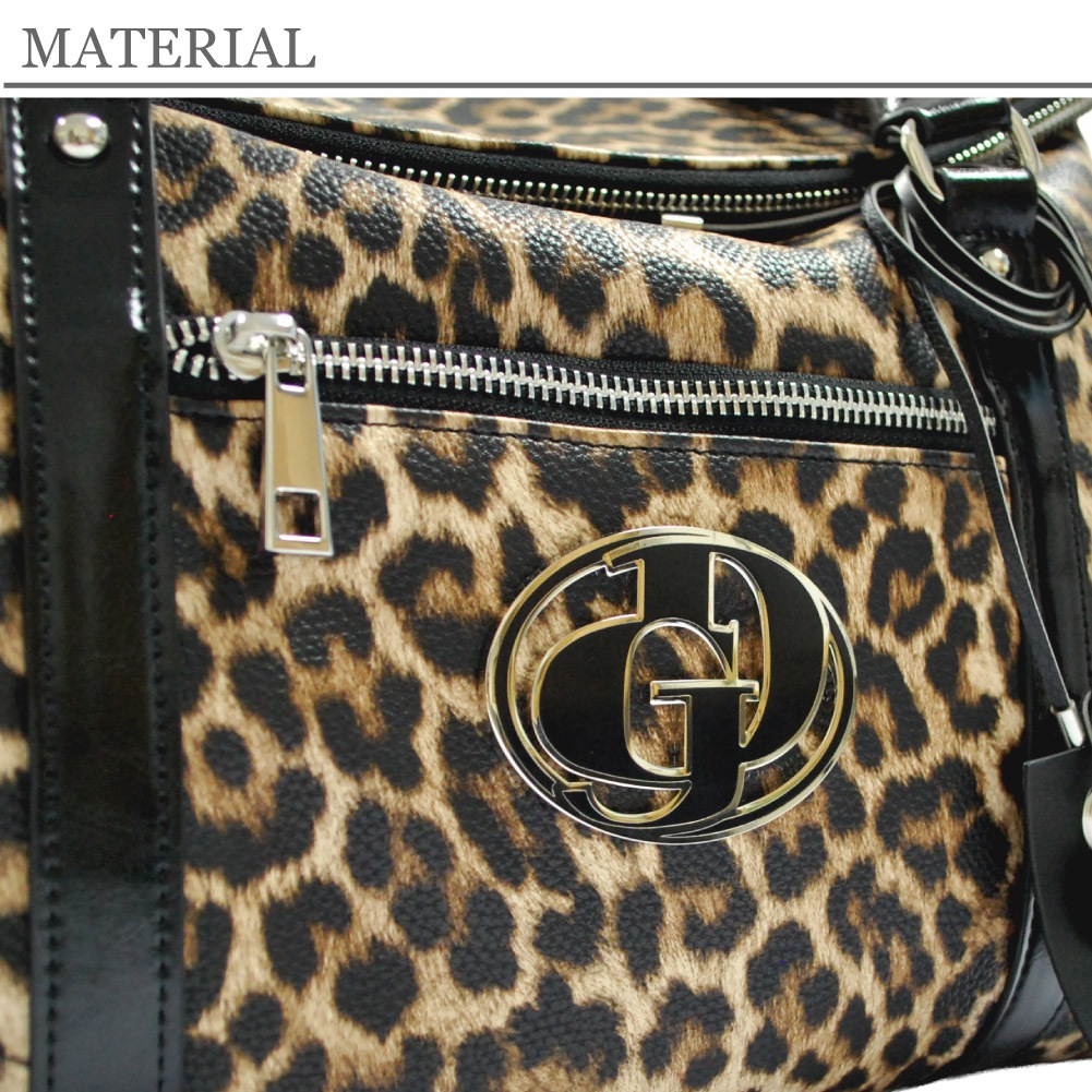 GYDA ジェイダ ボストンバッグ レオパード 旅行 2way ショルダー キャリーオン バッグ ファッション レディース 1泊2日 クール かっこいい ブランド 秋冬新作 841-GYB401