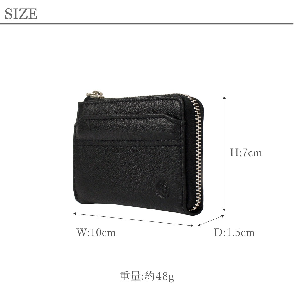 COMPLETE PLUS コンプリートプラス コインケース メンズ 薄型 レザー 軽量 山羊革 小銭入れ ブランド ソッティーレ