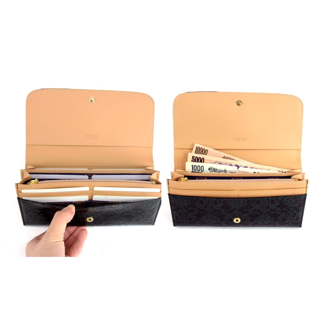 ANNASUI アナスイ 長財布 がま口 ルーミー 316901 レディース