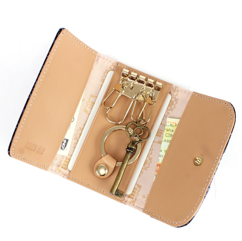 ANNASUI アナスイ キーケース 鍵入れ 316902 ルーミー エナメル 牛革 レディース