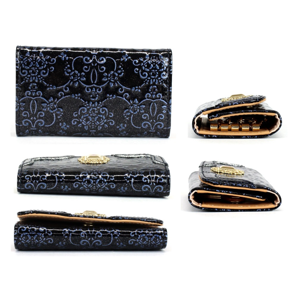 新品未使用品 ANNA SUI キーケース ルーミー 本革 エナメル  アナスイ ANNASUI アナスイ キーケース 鍵入れ 316902 ルーミー エナメル