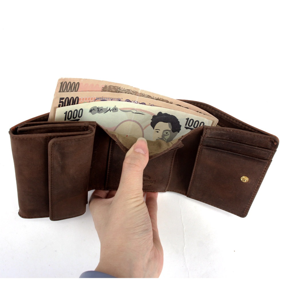 Passenger Message パッセンジャーメッセージ 財布 折り財布 三つ折り財布 メンズ ブランド 本革 レザー 牛革 ニュークラシック 952-pm-3bg205