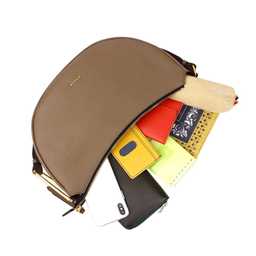 PALIO Lunetta ショルダーバッグ レディース レザー ハーフムーン 三日月 ハンドバッグ pa-254 LWGゴールド認定 3月13日発送分予約販売中