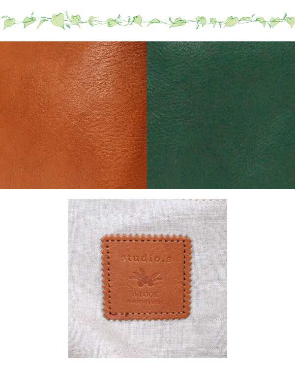 studio.s スタディオエス レディース ショルダーバッグ ハンドバッグ 本革 牛革 オレア オリーブレザー 2WAY 日本製 SS-6AL109N