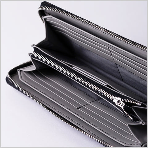 イノベーター innovator ラウンドファスナー 長財布 財布 使いやすい 牛革 革 本革 レザー ブランド メンズ レディース ユニセックス スリム エンボス INW48 【8月20日から順次発送】