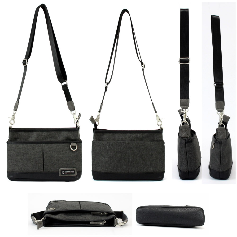 COMPLETE PLUS コンプリートプラス ショルダーバッグ ショルダー メンズ コンパクト ブランド 斜めがけ 大人 軽量 ポリエステル 黒 951-cp-4js202