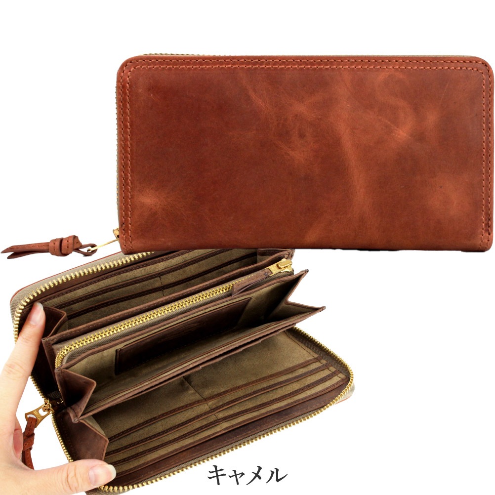 Passenger Message パッセンジャーメッセージ 財布 長財布 ラウンドファスナー メンズ ブランド 本革 牛革 革 ニュークラシック オイルレザー 952-pm-3bg201