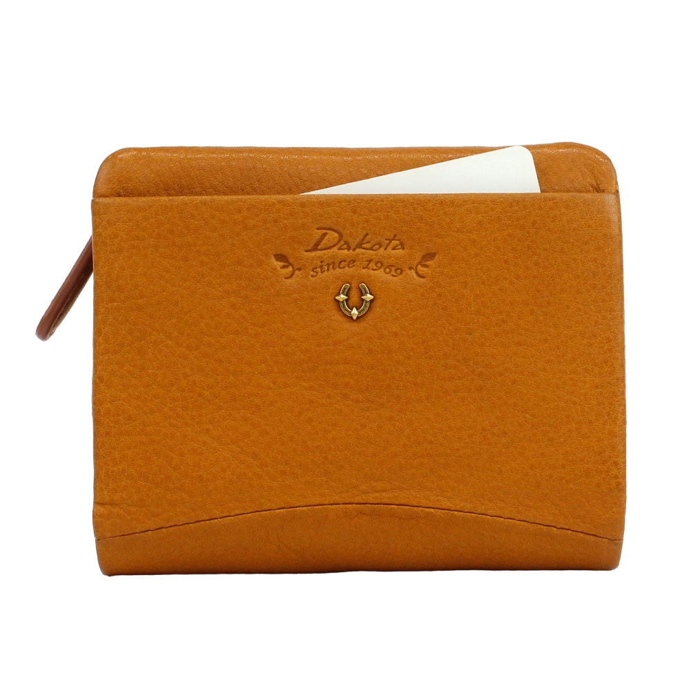 連休限定特価☆新品☆Dakota 二つ折り財布　がま口　ウィリアムモリス　馬蹄 Dakota ダコタ 財布 レディース がま口財布 二つ折り ブランド 黒 黄色