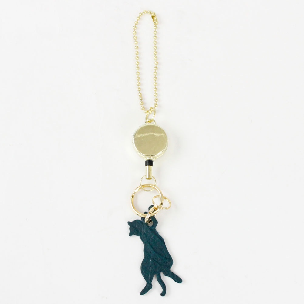 リール リール付き キーホルダー キーチェーン 鍵 可愛い 猫 ブランド レディース メンズ aoneco アオネコ 日本製 an015