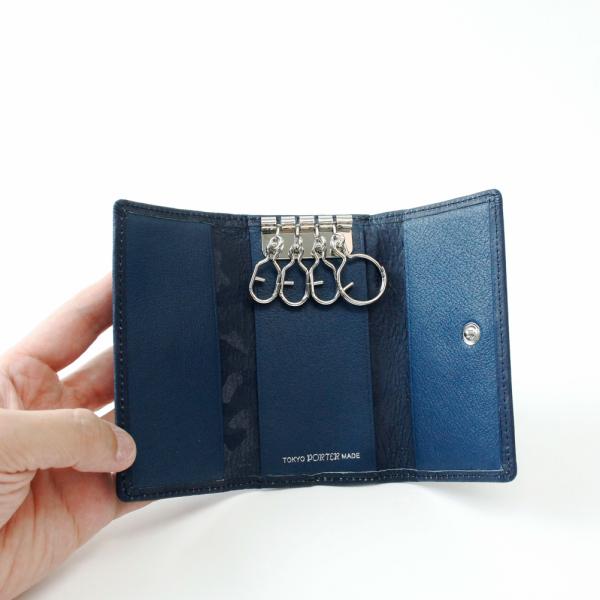 ポーター ワンダー キー ＆ コインケース 342-03845 PORTER WONDER 小銭入れ 鍵入れ 革 本革 迷彩 型押し 吉田カバン 国産 メンズ ブランド