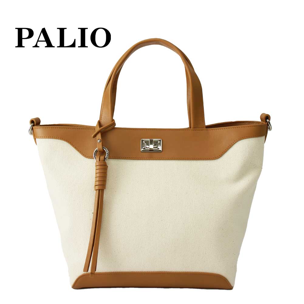 PALIO パリオ ricordo リコルド 帆布ハンドバッグ キャンバス+本革 2wayショルダー pan-005