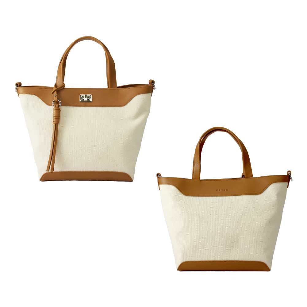 PALIO パリオ ricordo リコルド 帆布ハンドバッグ キャンバス+本革 2wayショルダー pan-005