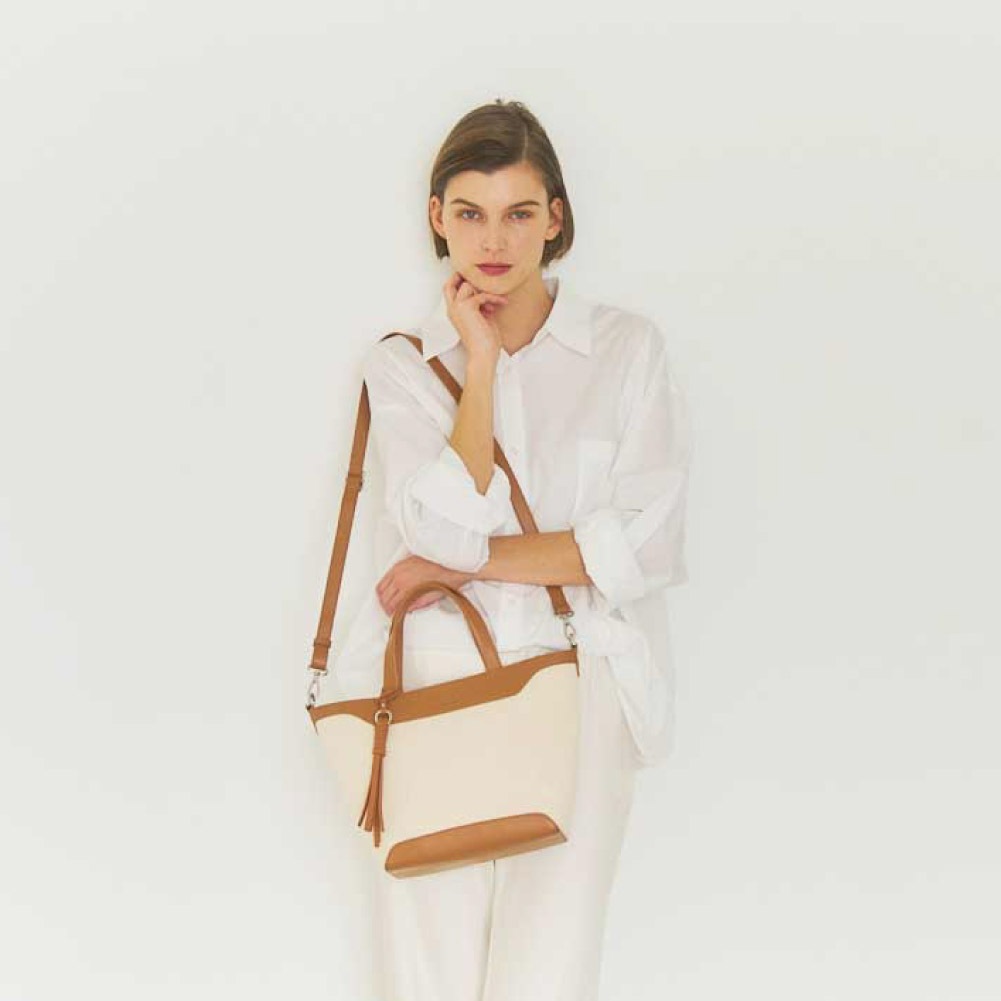 PALIO パリオ ricordo リコルド 帆布ハンドバッグ キャンバス+本革 2wayショルダー pan-005