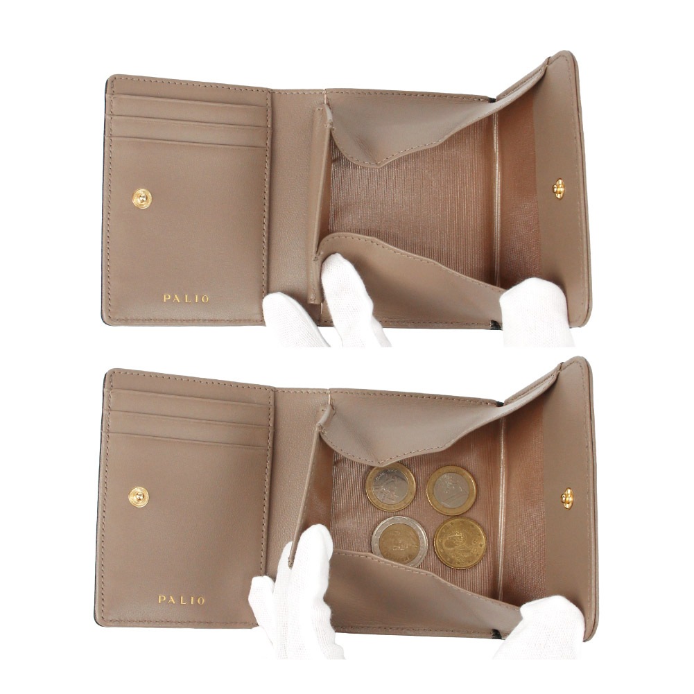PALIO Soave ソアーヴェ レザー 二つ折り財布 薄型 PAW-014 LWGゴールド認定