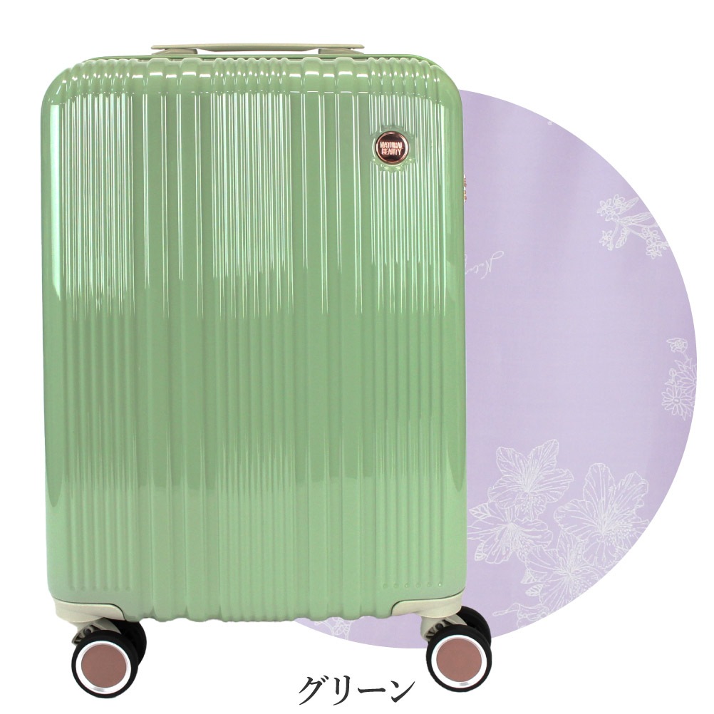 スーツケース 2泊3日 女性 キャリーバッグ 機内持ち込みサイズ キャリーケース sサイズ tsa NATURAL BEAUTY ナチュラルビューティー 1泊 2泊 拡張 40L 71200
