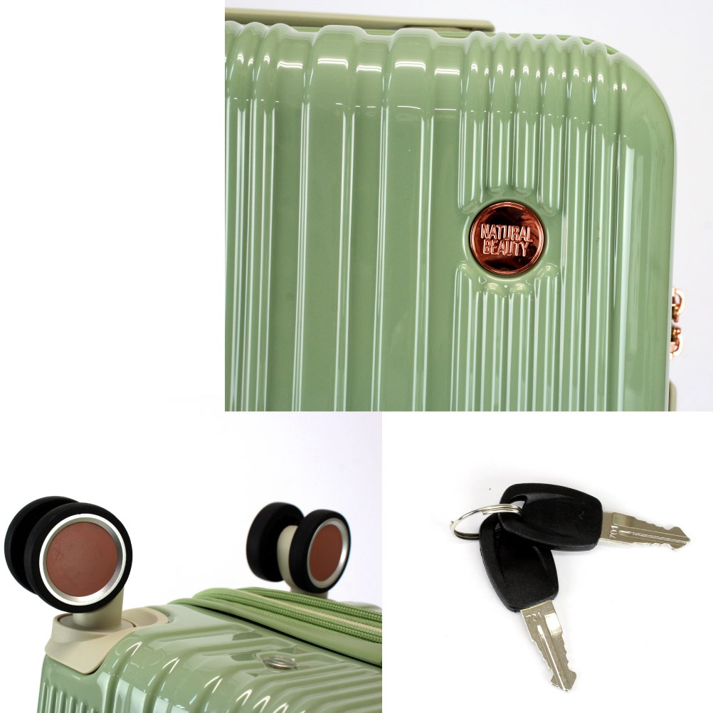 スーツケース 2泊3日 女性 キャリーバッグ 機内持ち込みサイズ キャリーケース sサイズ tsa NATURAL BEAUTY ナチュラルビューティー 1泊 2泊 拡張 40L 71200