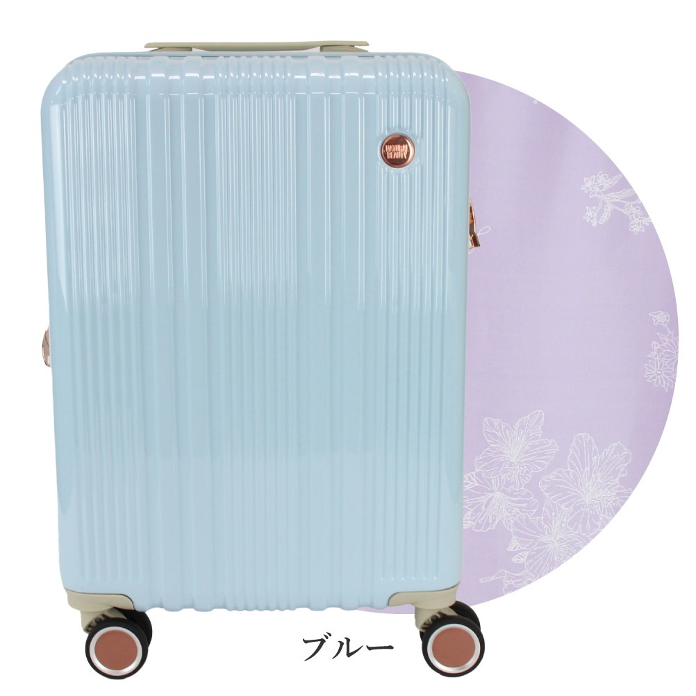 スーツケース 2泊3日 女性 キャリーバッグ 機内持ち込みサイズ キャリーケース sサイズ tsa NATURAL BEAUTY ナチュラルビューティー 1泊 2泊 拡張 40L 71200