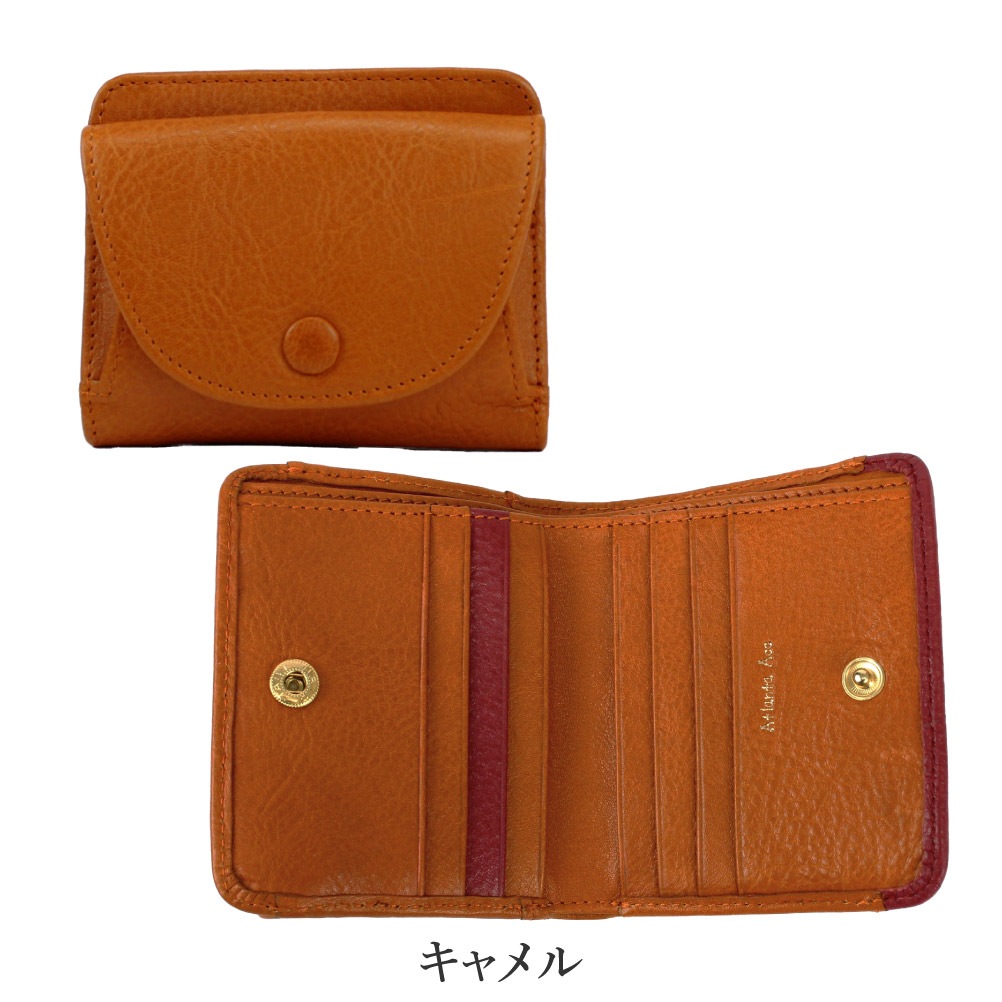 SALE 50% OFF 財布 二つ折り財布 折り財布 レディース 牛革 本革 革 レザー お財布 t3712