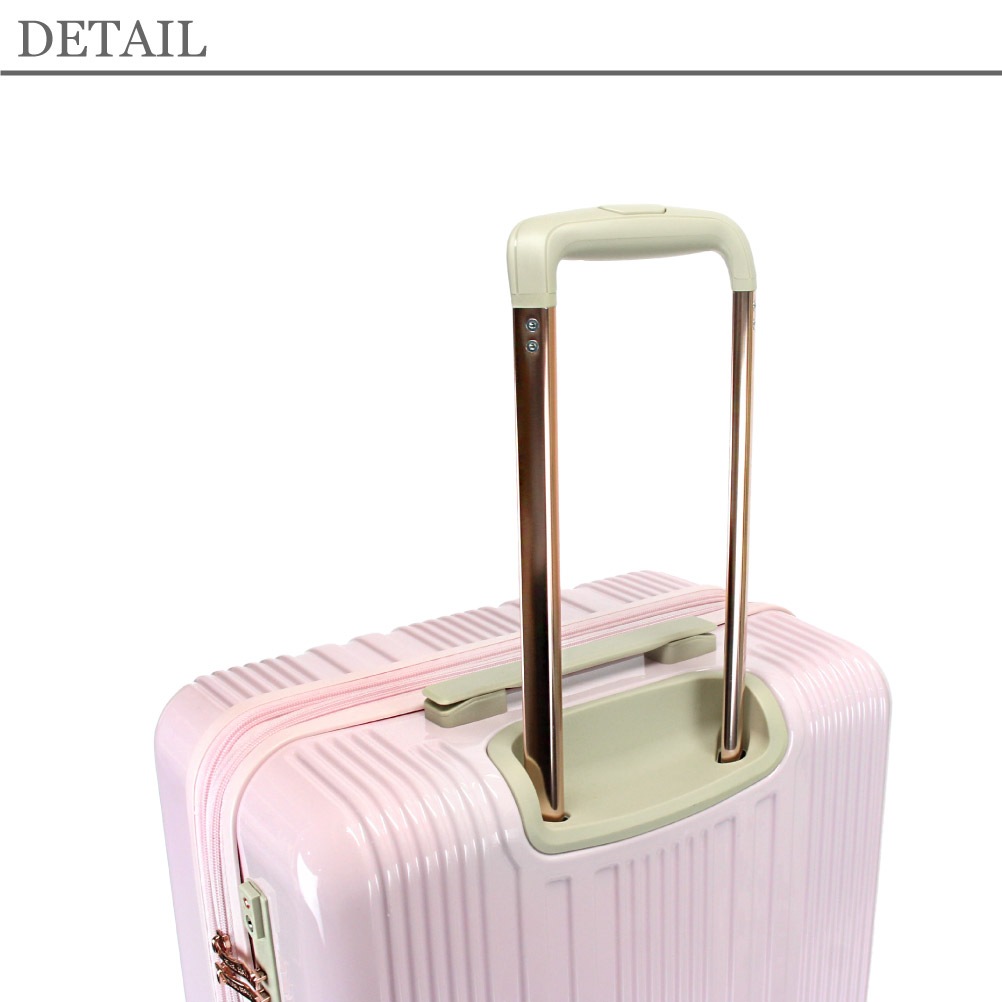 ノベルティ付 スーツケース 3泊 4泊 5泊 6泊 キャリーケース 拡張 l 軽量 NATURAL BEAUTY ナチュラルビューティー 可愛いスーツケース 女性 tsaロック 60l 71201