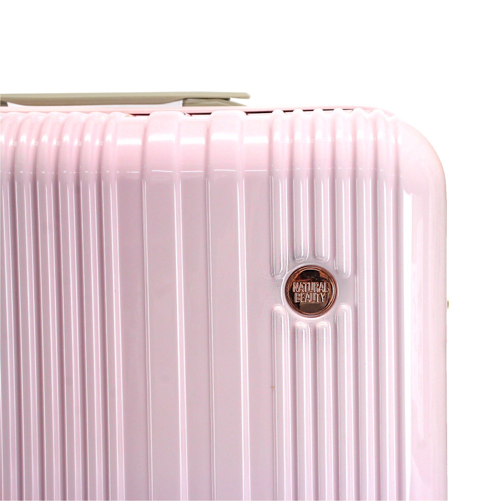 ノベルティ付 スーツケース 3泊 4泊 5泊 6泊 キャリーケース 拡張 l 軽量 NATURAL BEAUTY ナチュラルビューティー 可愛いスーツケース 女性 tsaロック 60l 71201