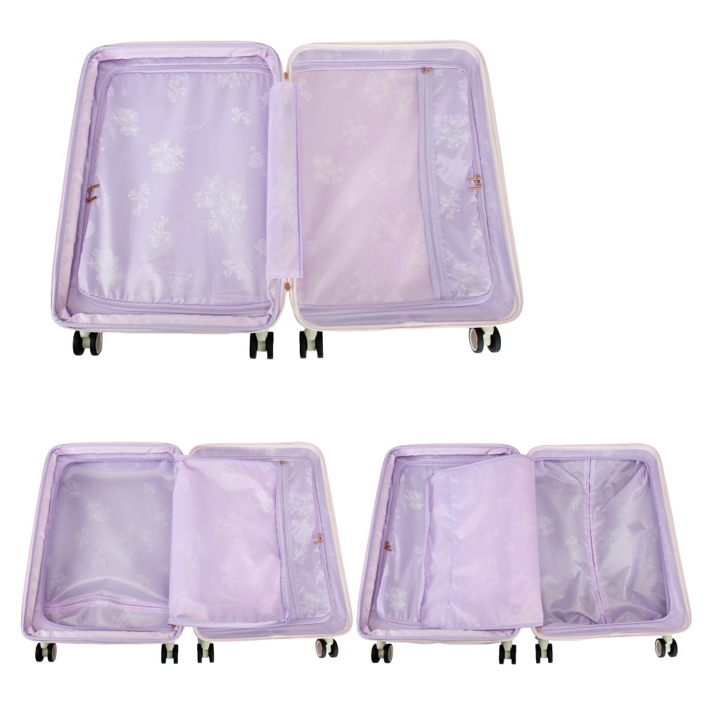 ノベルティ付 スーツケース 3泊 4泊 5泊 6泊 キャリーケース 拡張 l 軽量 NATURAL BEAUTY ナチュラルビューティー 可愛いスーツケース 女性 tsaロック 60l 71201