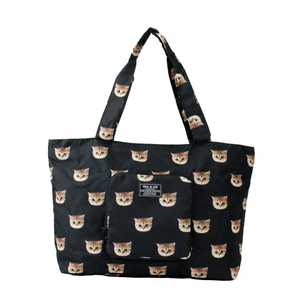 ポール&ジョー PAUL&JOE ボストンバッグ トートバッグ 折り畳み ヌネット 猫 花 バッグ レディース ショッピングバッグ トラベル 旅行 軽量 修学旅行 女子