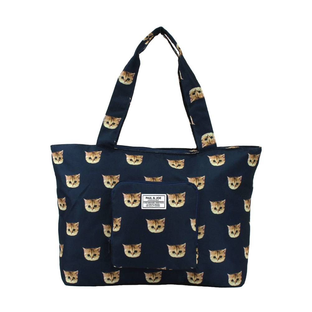 ポール&ジョー PAUL&JOE ボストンバッグ トートバッグ 折り畳み ヌネット 猫 花 バッグ レディース ショッピングバッグ トラベル 旅行 軽量 修学旅行 女子