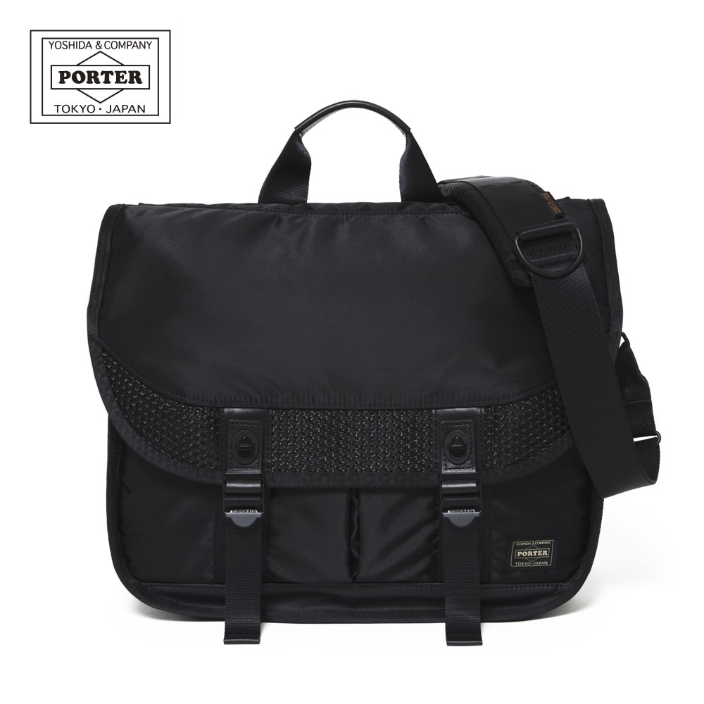 PORTER メッセンジャーバッグ ブラック キャンバス ポーター バウンス メッセンジャーバッグ 702-19902 PORTER 吉田かばん