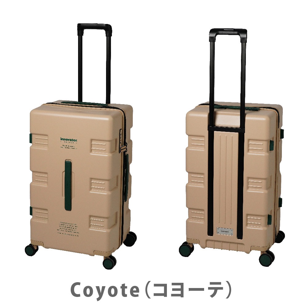 イノベーター スーツケース innovator IW66 75L Middle ジッパー キャリーバッグ キャリーケース 4日 6日 大容量 TSAロック 4つのハンドル ラウンドファスナー仕切り 4点付属品付き 双輪キャスター 360度回転 【8月20日から順次発送】