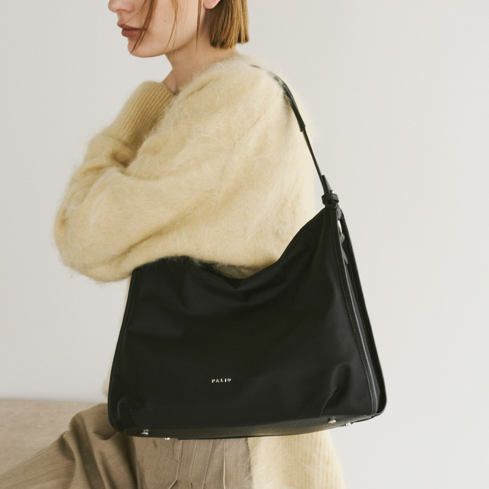 PALIO cartella leggero 2wayバッグ ハンドバッグ 本革+強撥水ナイロン PAN-001
