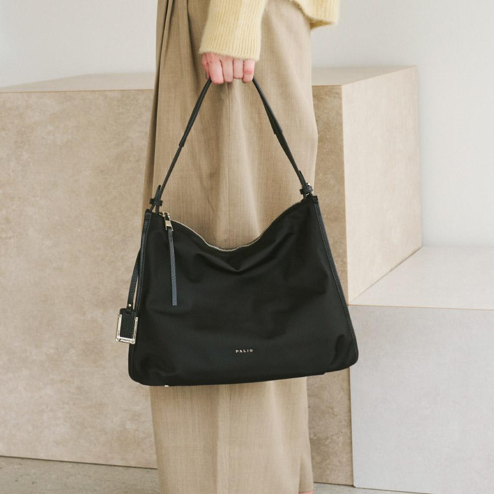 PALIO cartella leggero 2wayバッグ ハンドバッグ 本革+強撥水ナイロン PAN-001