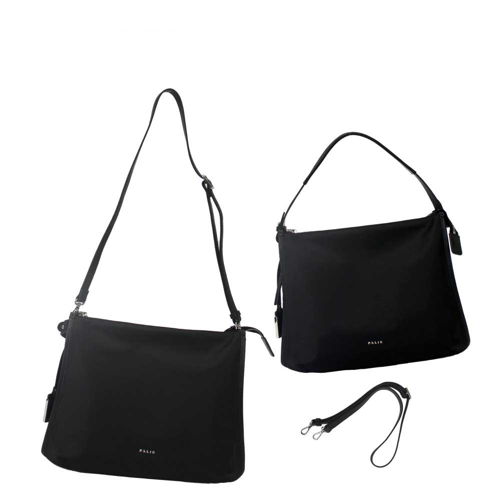 PALIO cartella leggero 2wayバッグ ハンドバッグ 本革+強撥水ナイロン PAN-001