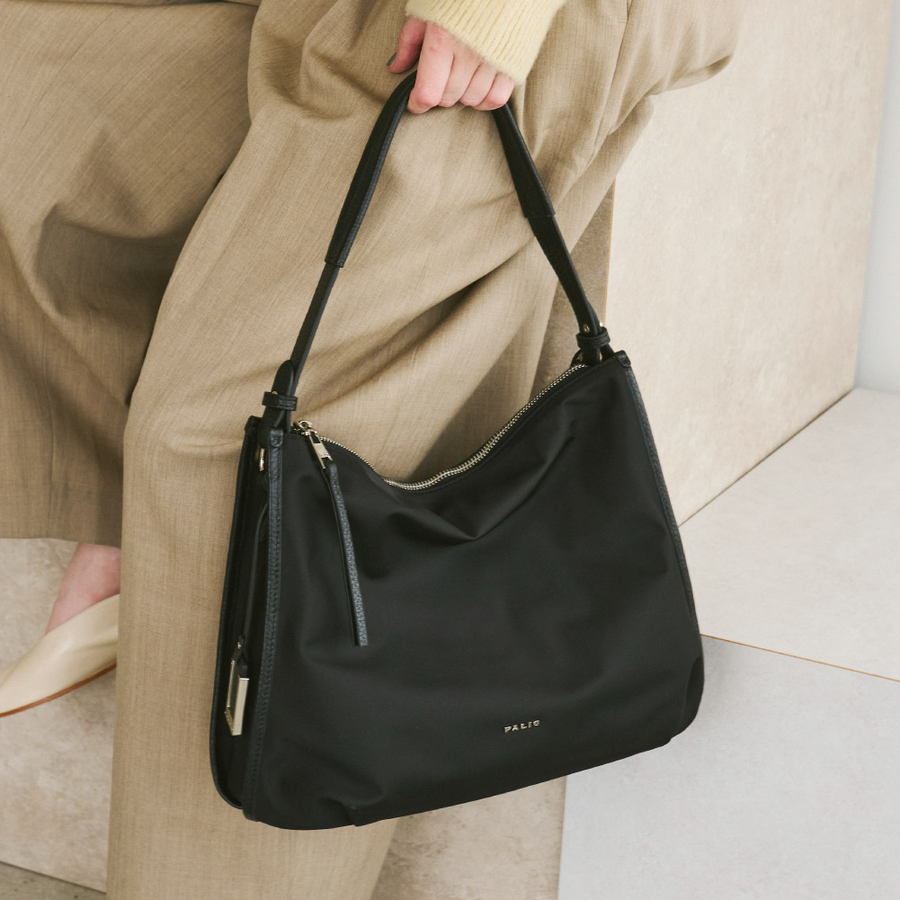 PALIO cartella leggero 2wayバッグ ハンドバッグ 本革+強撥水ナイロン PAN-001