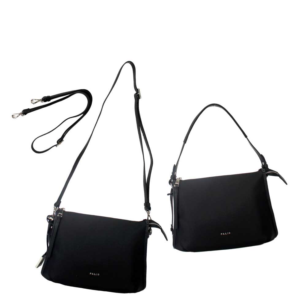 PALIO carteiia leggero 2wayバッグ ハンドバッグ ショルダーバッグ 強撥水ナイロン+本革 パリオ PAN-002