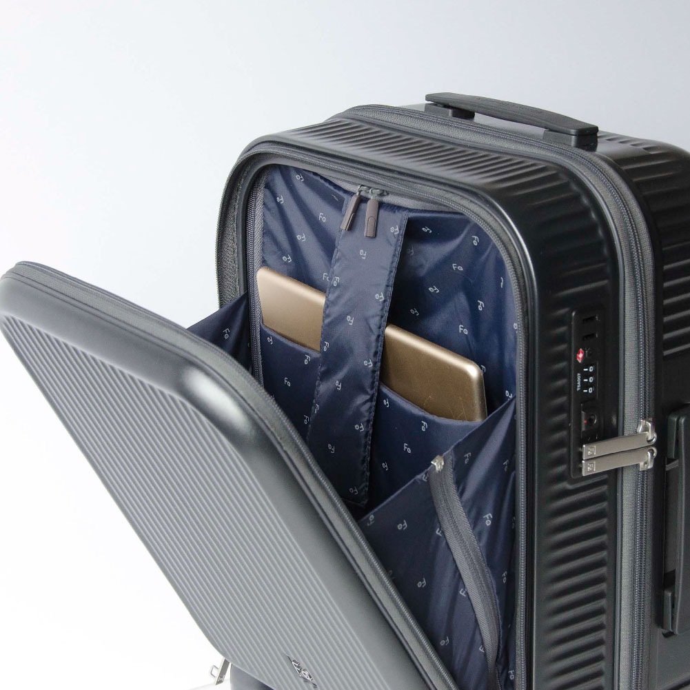 FREQUENTER フリクエンター Aura アウラ キャリーケース Sサイズ フロントオープン型 スーツケース キャリーバッグ 2泊 3泊 TSA 4輪 機内持ち込み型 1-511