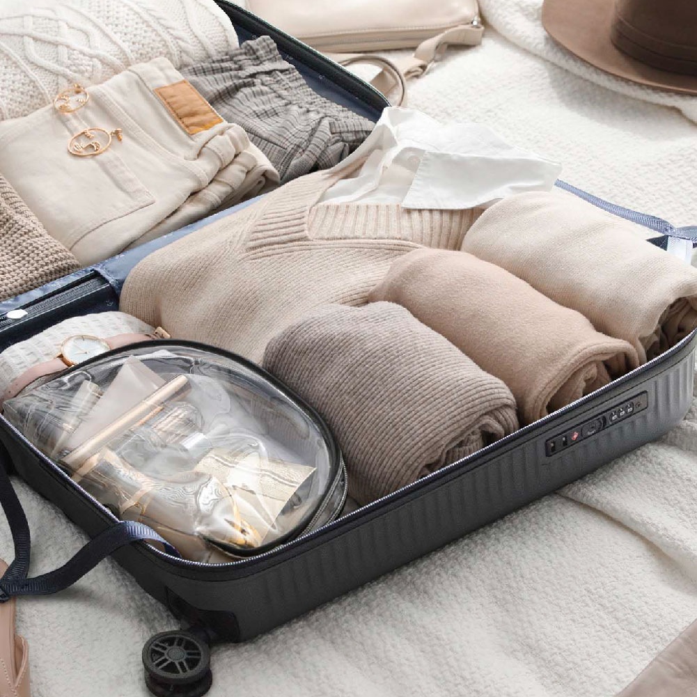 FREQUENTER フリクエンター Aura アウラ キャリーケース Mサイズ スーツケース キャリーバッグ 4泊 5泊 TSA レディース ビジネス 旅行 4輪 58L 59cm 1-512