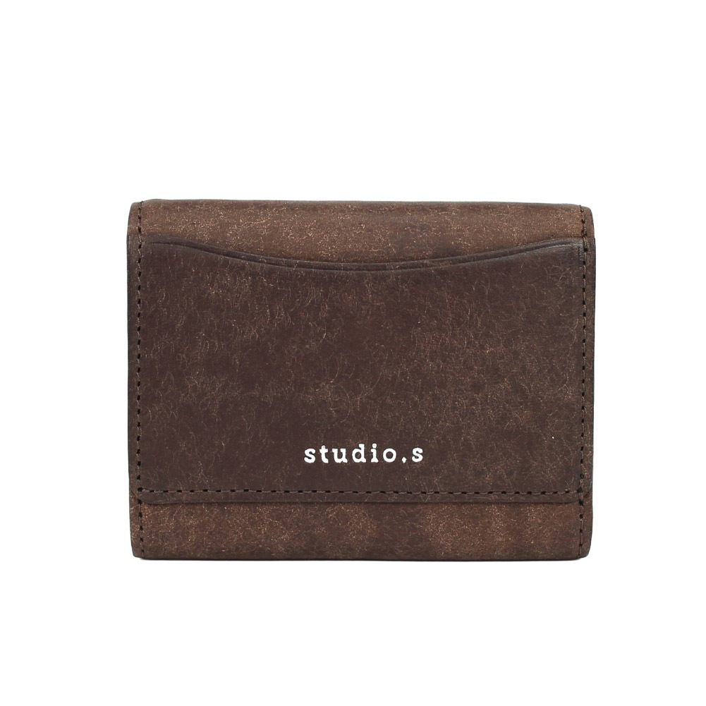 studio.s スタディオエス ミニ財布 レディース 三つ折り財布 レザー エイジング プエブロレザー コンパクト 財布 本革 メッツァ 953-ss-26lz402