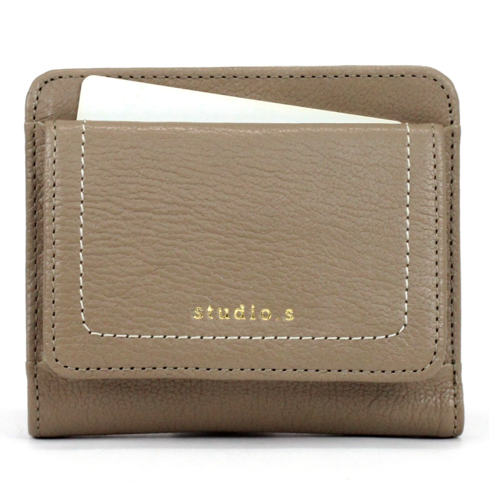 studio.s スタディオ エス 2つ折り財布 レディース ブランド 本革 BOX ボックス型 牛革 レザー 大容量 Kolme コルメ 953-ss-24f03