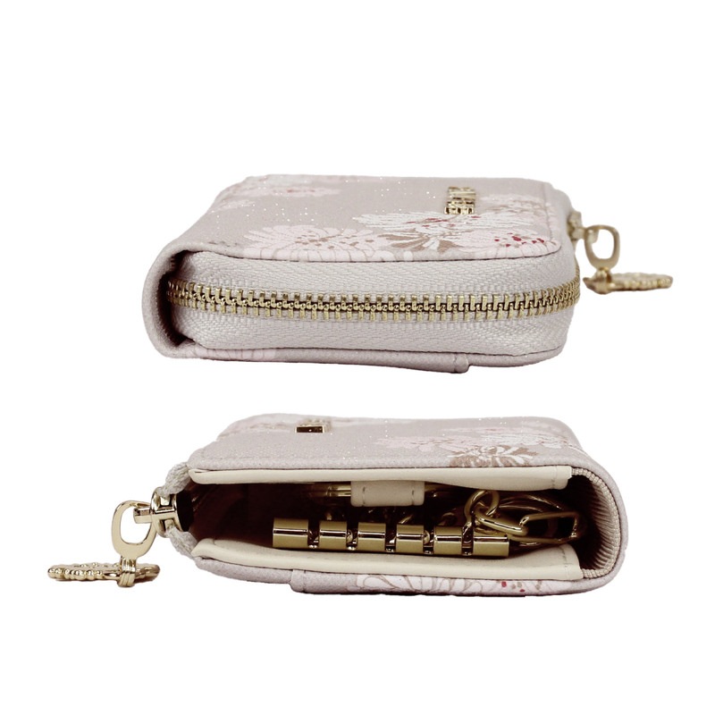 キーケース レディース 花 PAUL&JOE ACCESSOIRES ポール&ドジョー アクセソワ クリザンテーム カード入れ スマートキー 鍵入れ リニューアル版 pja-w975